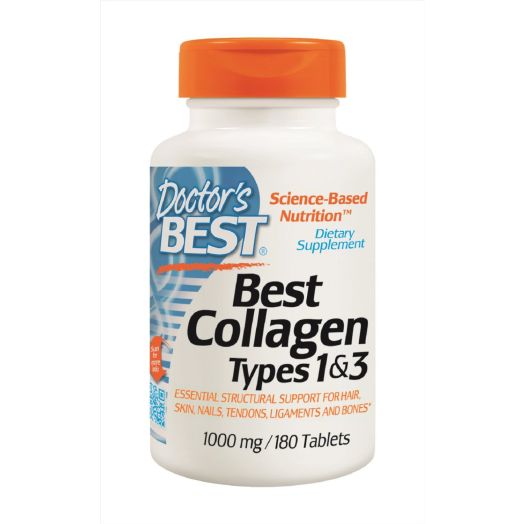 Doctor's Best Best Collagen Types 1 and 3, 1000 mg. Tablets, 180-Count