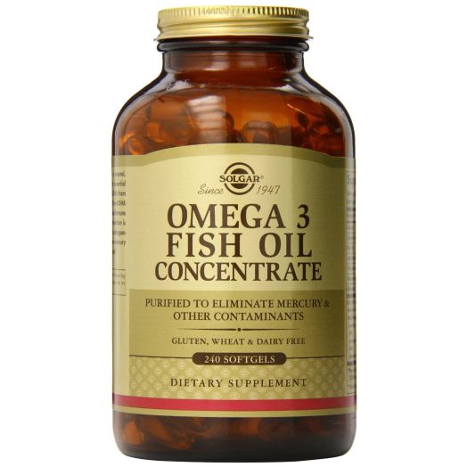 Solgar Omega-3 Fish Oil Concentrate Supplement, 240 Count