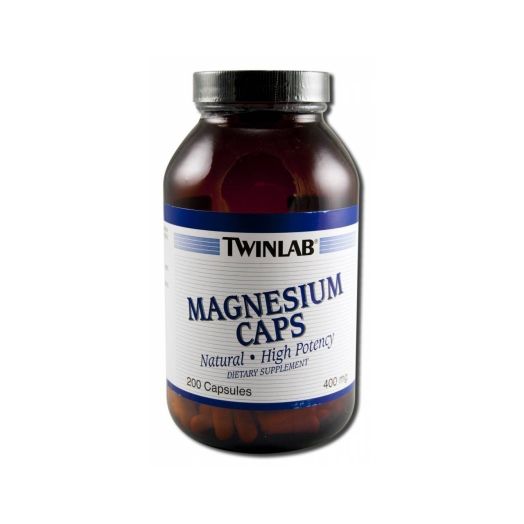 Twinlab Magnesium Caps 400mg, 200 Capsules