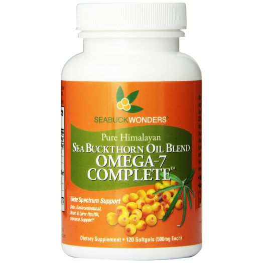 Sea Buckthorn Oil Blend, Omega-7 Complete, 120-Softgels