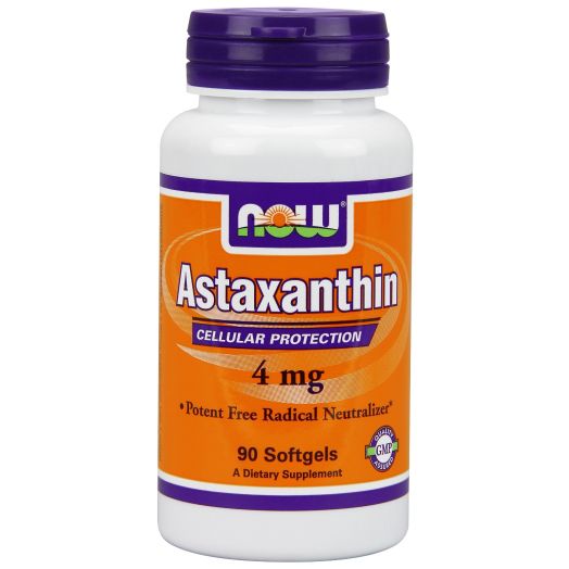 Now Foods Astaxanthin Softgels, 4 mg, 90 Count