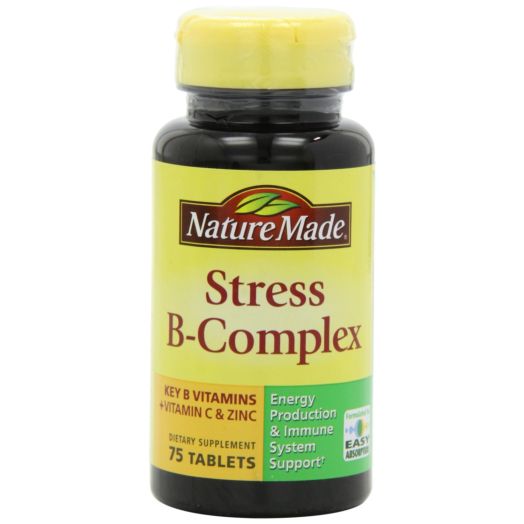 Nature Made Stress B Complex with Zinc Tablets, 75 Count