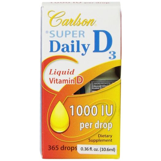 Carlson Labs Carlson Laboratories Super Daily D3 1000IU Supplement, 0.36 Fluid Ounce
