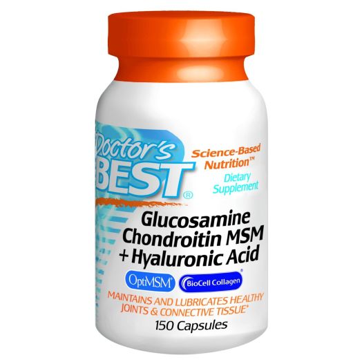Doctor's BEST Glucosamine Chondroitin MSM plus HA, 150 Count