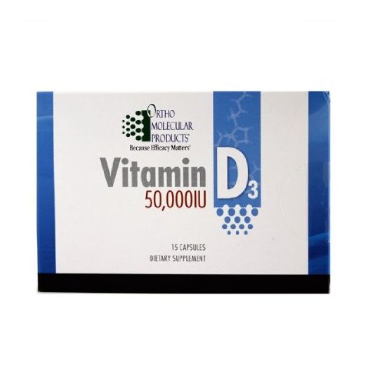 Ortho Molecular Products Vitamin D3 50000IU 15 capsules