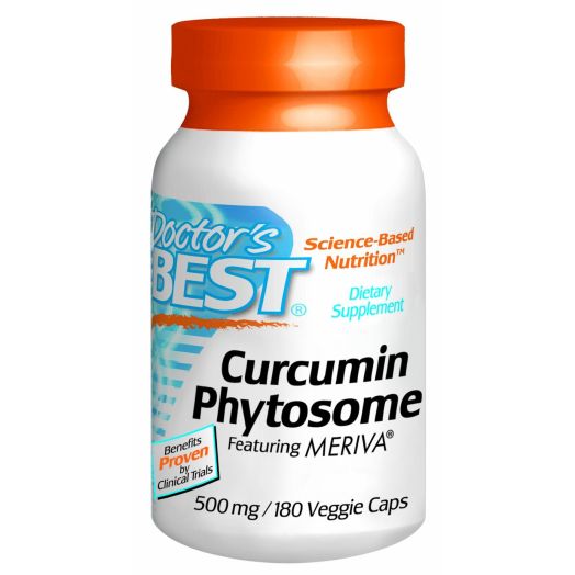 Doctor's Best Curcumin Phytosome Featuring Meriva Vegetarian Capsules, 500mg 180 Count