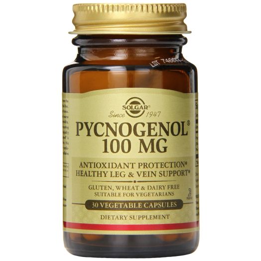Solgar Pycnogenol Vegetable Capsules, 100 Mg, 30 Count