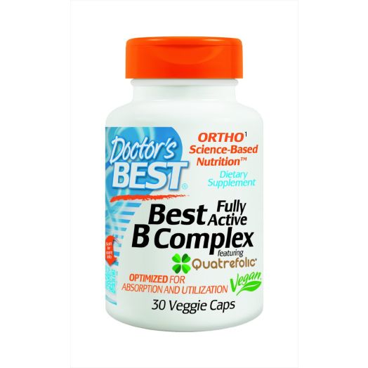 Doctor's Best Fully Active B Complex Nutritional Supplement, 30 Count