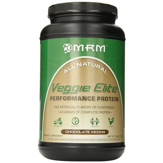MRM Veggie Elite Dietary Supplement, Chocolate Mocha, 2.4 Pound