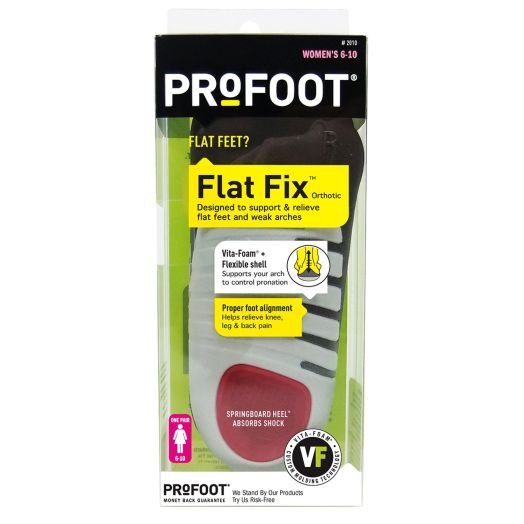 PROFOOT Flat Fix Orthotic, Women's 6-10, 1 Pair