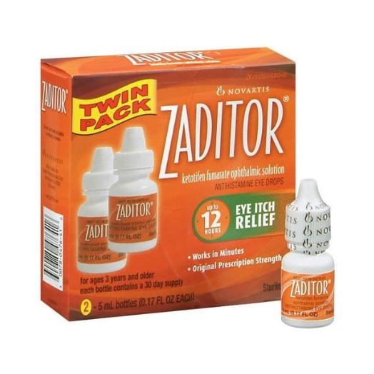 NOVARTIS PHARMACEUTICAL Zaditor Eye Itch Relief, 2 Count