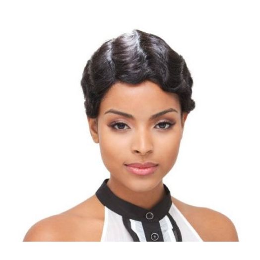 Janet Collection Human Hair Wig Mommy 1b