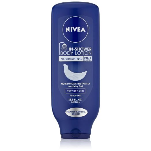 NIVEA In-Shower Nourishing Body Lotion for Very Dry Skin, 13.5 Ounce