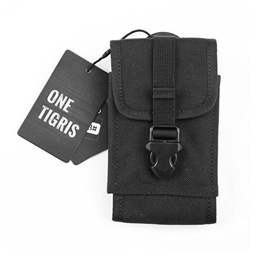 OneTigris MOLLE Tactical Smartphone Pouch for iPhone6 iPhone6 Plus and Galaxy Note 4, Blackberry 8300, HTC One Max