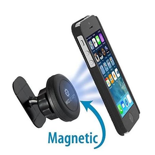 WizGear (TM) WizGear Universal Stick on Dashboard Magnetic Car Mount Holder for Cell Phones and Mini Tablets