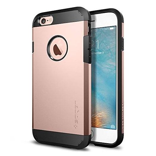 iPhone 6s Case, Spigen [Extreme Protection] Tough Armor Case for Apple iPhone 6 / iPhone 6s - Rose Gold