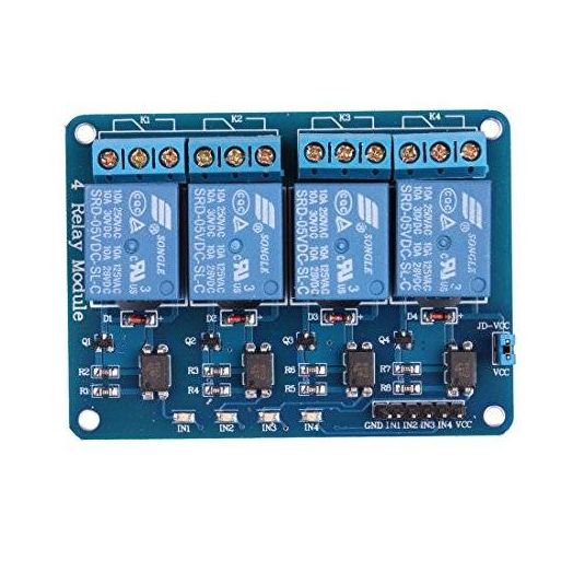 JBtek 4 Channel DC 5V Relay Module for Arduino Raspberry Pi DSP AVR PIC ARM