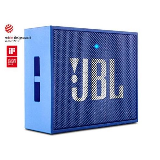 JBL GO Portable Wireless Bluetooth Speaker W/ A Built-In Strap-Hook (BLUE)