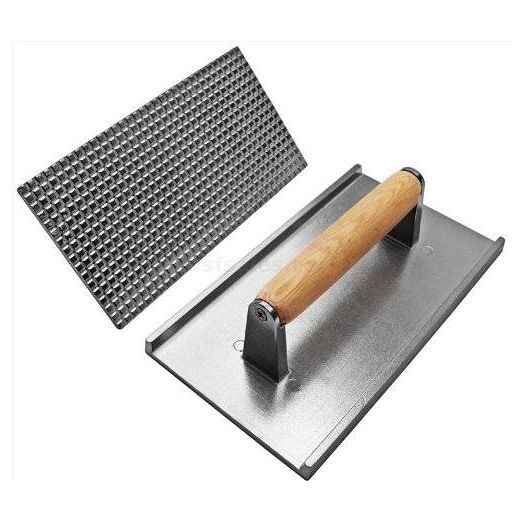 New Star Foodservice New Star 36411 Commercial Grade Aluminum Steak Weight/Bacon Press, 8.25 by 4.25-Inch