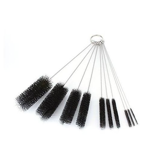 LabRat Supplies 8 Inch Nylon Tube Brush Set - Variety Pack (10 pieces)