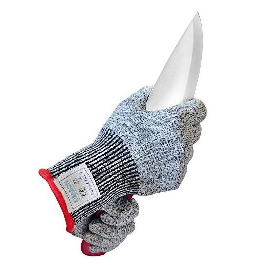 Kibaron Cut Resistant Gloves: Food Grade Kitchen Glove with Level 5 Protection for Hand Safety while Cutting, Chopping, Dicing and Cooking. (X-Large)