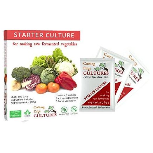 Cutting Edge Cultures Vegetable Starter Culture, 6 Pouches, 12g