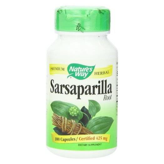 Nature's Way Sarsaparilla Root Capsules 425 mg, 100-Count