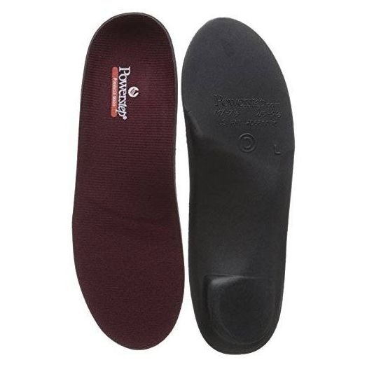Powerstep Unisex Pinnacle Maxx Insole,Maroon/Black,12-12.5 M US Women/10-10.5 M US Men