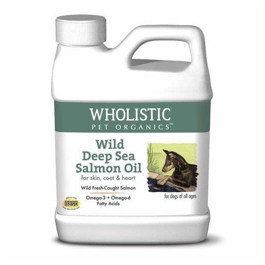 Wholistic Pet Organics Wild Deep Sea Salmon Oil for Dogs, 16 oz.