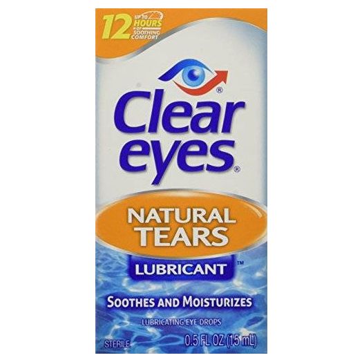 Clear Eyes Tears Mild Natural, 0.5-Ounce Packages (Pack of 3)
