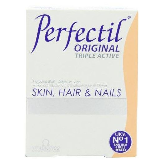 Vitabiotics, Perfectil Triple Active, Essential Nutrients for Skin, Hair and Nails, 30 Count