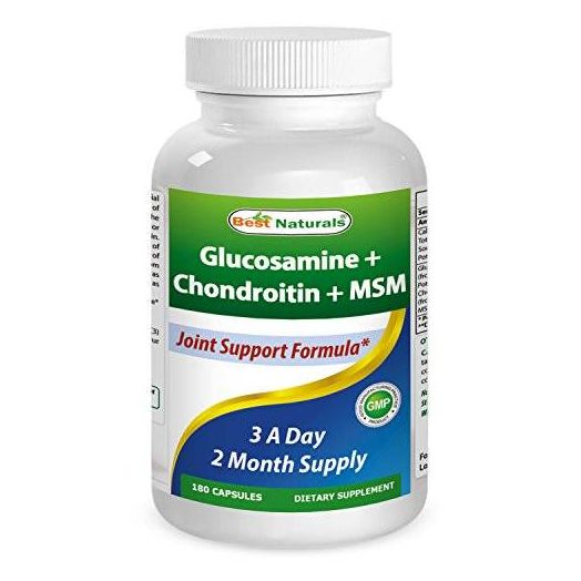 Best Naturals #1 Glucosamine Chondroitin MSM Supplements By Naturals, Supports Joint Health, Helps to Eliminate Knee