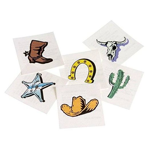 US Toy Western Temporary Tattoos