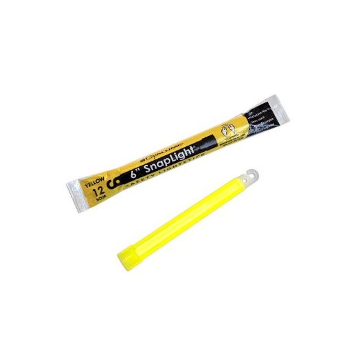 Cyalume SnapLight Industrial Grade  Chemical Light Sticks, Yellow, 6" Long, 12 Hour Duration (Pack of 10)