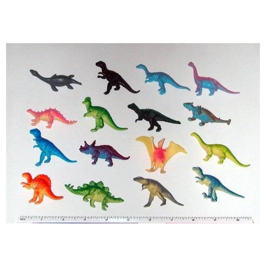 Rhode Island Novelty ~ 12 ~ Mini Dinosaur Figures ~ Hard Plastic- 2"-3"~ NEW