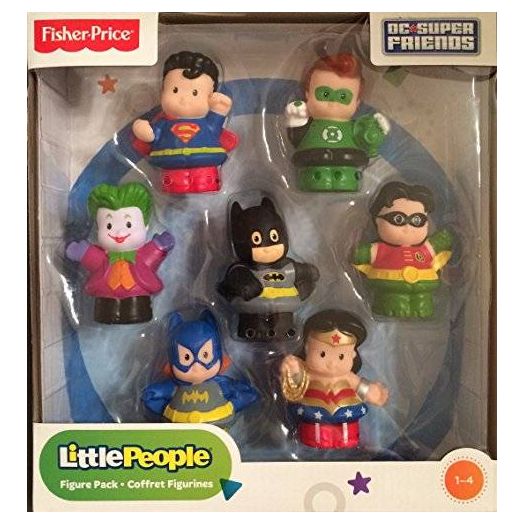 Fisher Price Little People DC Super Friends Exclusive Figure Pack of 7