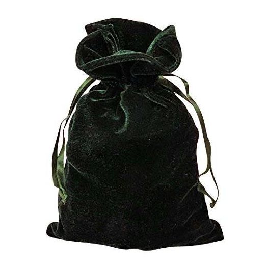 Paper Mart Tarot Bags: Hunter Green Luxury Velvet 6" X 9"