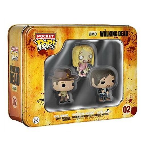 Funko The Walking Dead Pocket Pop! Mini Vinyl Figure Tin (3-Pack)