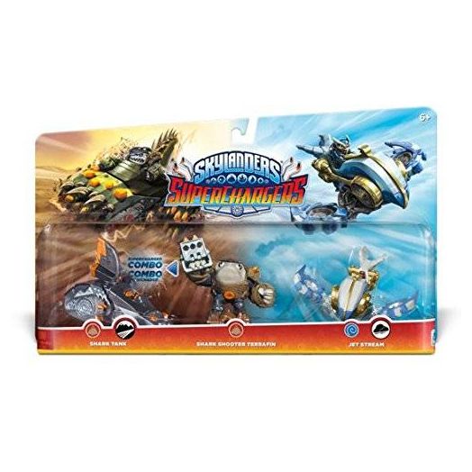 Activision Skylanders SuperChargers Triple Pack #1: Jet Stream, Shark Tank, Shark Shooter Terrafin - Amazon Exclusive