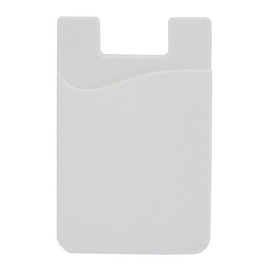 Sunnie Card Holder 3M Adhesive Card Sleeve Silicone Card Pouch for Cellphone IPhone Card Pocket Samsung Stick-on Wallet HTC (Snow White)