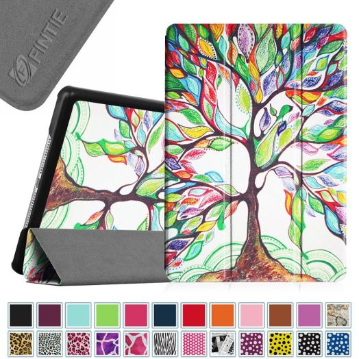 Fintie iPad Air 2 Case - Ultra Slim Lightweight Stand Smart Cover with Auto Sleep/Wake Feature for Apple iPad Air 2 (iPad 6) 2014 Model, Love Tree