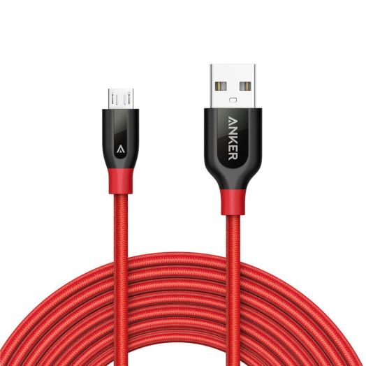 Anker PowerLine+ Micro USB (10ft) The Premium Durable Cable [Double Braided Nylon] for Samsung, Nexus, LG, Motorola, Android Smartphones and More