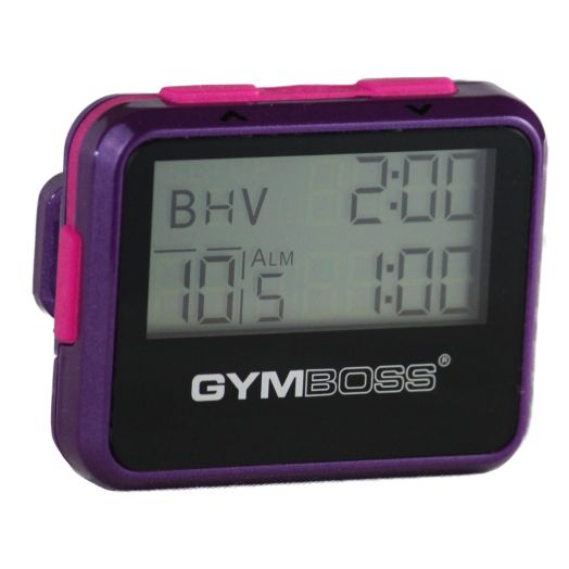 Gymboss Interval Timer and Stopwatch - VIOLET / PINK METALLIC GLOSS