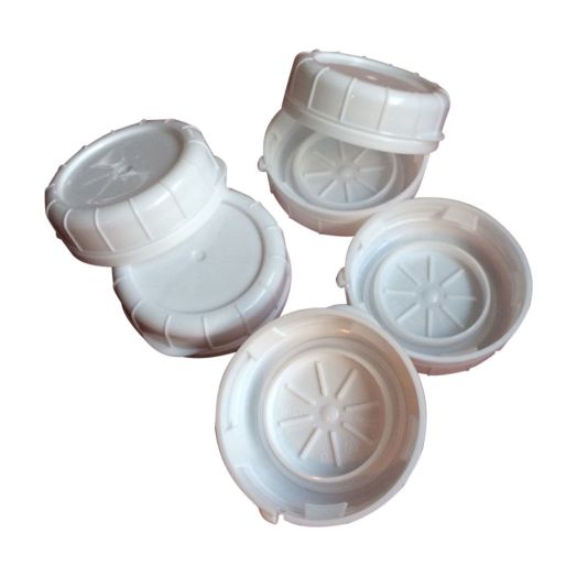 The Dairy Shoppe Replacement Glass Milk Bottle Caps, Fits 48 mm Libbey and Stan-Pac (Pack of 6)