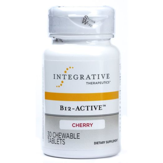 Integrative Therapeutics, Inc. B12-Active, Cherry Flavor, 30 Chewable Tablets