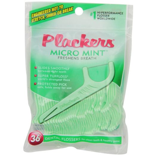 Plackers Micro Flosser, Mint, 36 Count