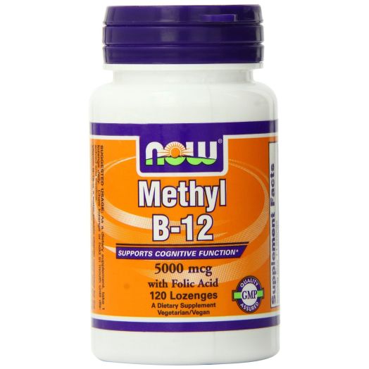 Now Foods Methyl B-12 Lozenges, 5000 mcg 120 Count