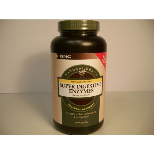 GNC Natural Brand Super Digestive Enzymes - VALUE SIZE 240 Capsules