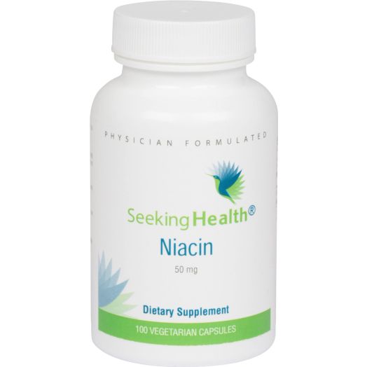 Seeking Health Niacin | Provides 50 mg of Niacin in an easy-to-swallow vegetarian capsule | Vitamin B3 | Free of