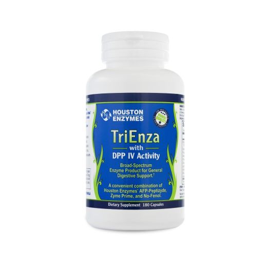 Houston Enzymes, TriEnza with DPP IV Activity, 180 Capsules